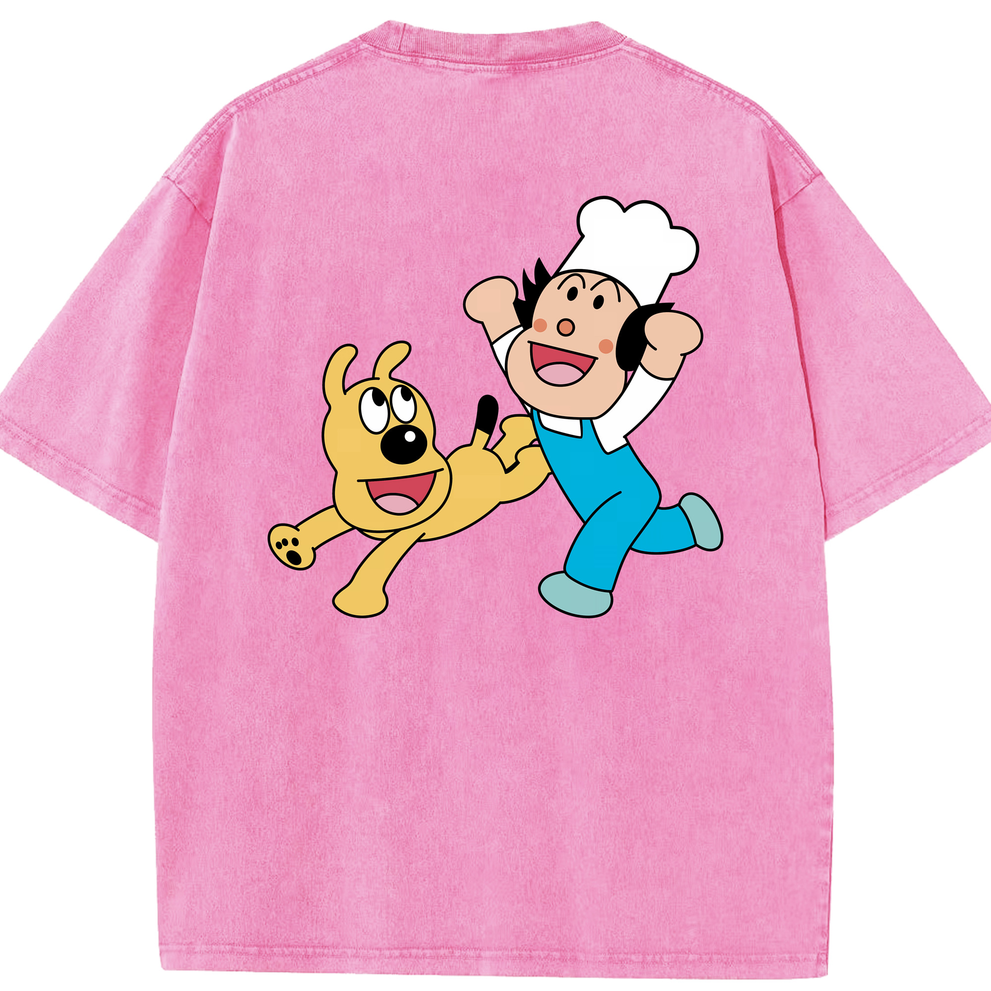（画像用） アンパンマン Anpanman 綿100% ヴィンテージ風 半袖Tシャツ（背面プリント）